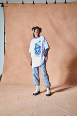 プリントモックネックTシャツ