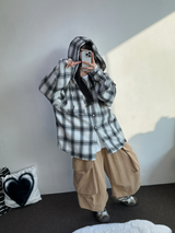 ビッグビッグポケットオーバーバミューダ 🤎🤍❤🖤5カラー