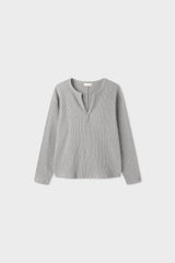 Macca waffle henley neck