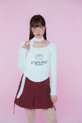J'adore Plein スカーフTシャツ (アイボリー)