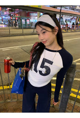 No.ナガーアンドラウンドロングスリーブTシャツ