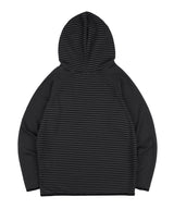 KIFF Stripe Hooded Long Sleeve (Black) K25QB663