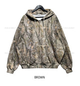 Trees Real Pattern Hood Zip Up
