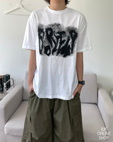 スプレープリンティドTシャツ