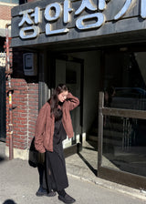  SUEDE BUTTON LINE JACKET