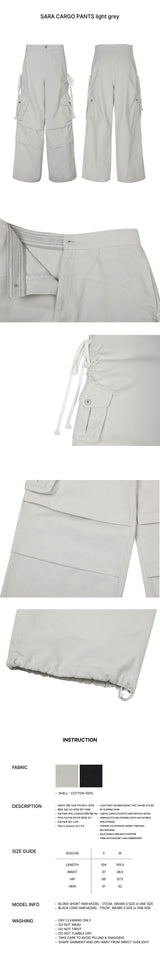 サラカーゴパンツ light grey