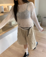 Slim knot belt