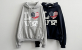 ラブアメリカンフラッグフード [フリース]