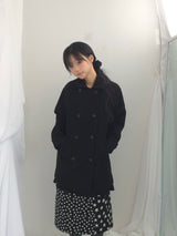 Raglan A-line coat