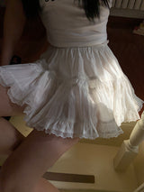 white cancan lovely skirt