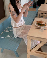 Rose long skirt
