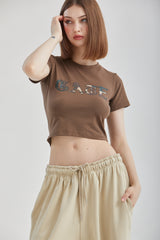 ミリクロップドTシャツ