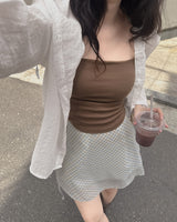 レンフード付きシャツ