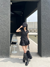 モネット２ウェイナイロンポケットバックパック&ショルダーバッグ (Black)