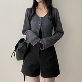 Lottie span two-button cardigan