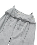OVERLAP SCRIPT SWEATPANTS_GREY