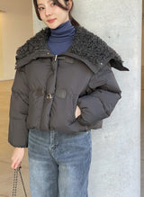 [100% Duck Down] Mezz Wool Sailor Collar Short Padding