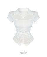 Classy collar top (3color)