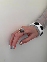 [Influencer] Silver grapes ring