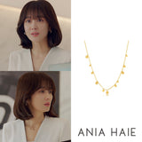 [Worn by Jang Nara] ジオメトリミックスディスク925シルバーネックレスN005-01G