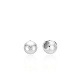 26SS★ Champagne Full Moon Silver (W) Point One-Touch Earrings XS