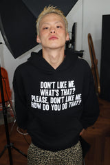 LETTERING HOODIE - BLACK