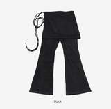 Neck Wrap Skirt Pants Set