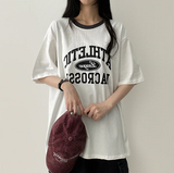 クリアリー カラーリング ボクシーフィット半袖Tシャツ