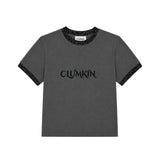レオパードリンガーTシャツ(CHARCOAL/CHARCOAL) [WOMEN]