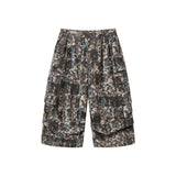 Printed eight-pronged slacks