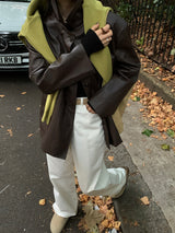[MADE] Blending leather jacket
