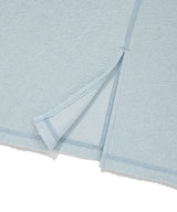 Women's Slit Terry T-Shirt Light Blue