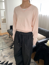 ルーズフィットVネックニット(8color)
