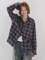 (UNISEX) Kenton Wrinkle Linen Like Shirt