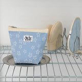 classic pouch_flower skyblue