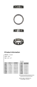 Static Star Band Ring