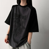 O-ring Color Raglan Short Sleeve T-shirt