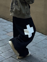 crack cross jogger pants
