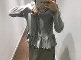 Mohave Frill Knit Cardigan (2 Colors)