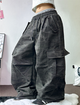 ミリタリーカーゴコットンオーバーワイドバルーンロングパンツ 🤎🩶💚3カラー