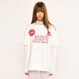 Layered T Shirt - White