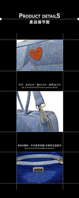 “BERLIN” Cowboy Patchwork Tote Bag