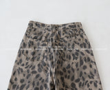 leopard leopard wide long pants