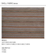 CONFUN アシンメトリーオフショルダーストライプニットトップス