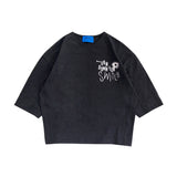 ターンダウンスウェット半袖Tシャツ(UNISEX)_SYS3TS06CG