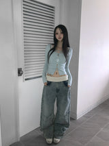 アイスエイジバンディングデニムパンツ