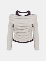 Elena Layered Off Shoulder Tee