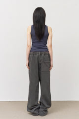 Hang Pigment Sagging Pants