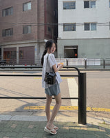 Lemin denim shorts