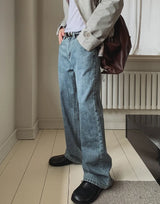 Danvent Washing Bootcut Wide Denim